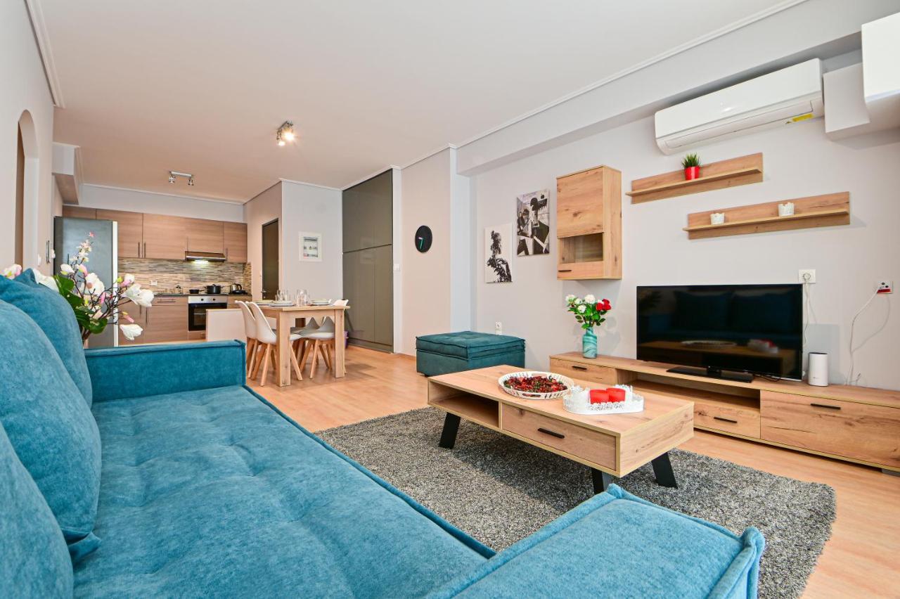 Modern Flat In The Heart Of Port Of Piraeus Lägenhet Exteriör bild